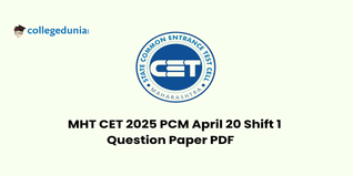 MHT CET 2025 20 April Shift 1 Question Paper (Available): Download Question Paper (PCM) with Answers PDF